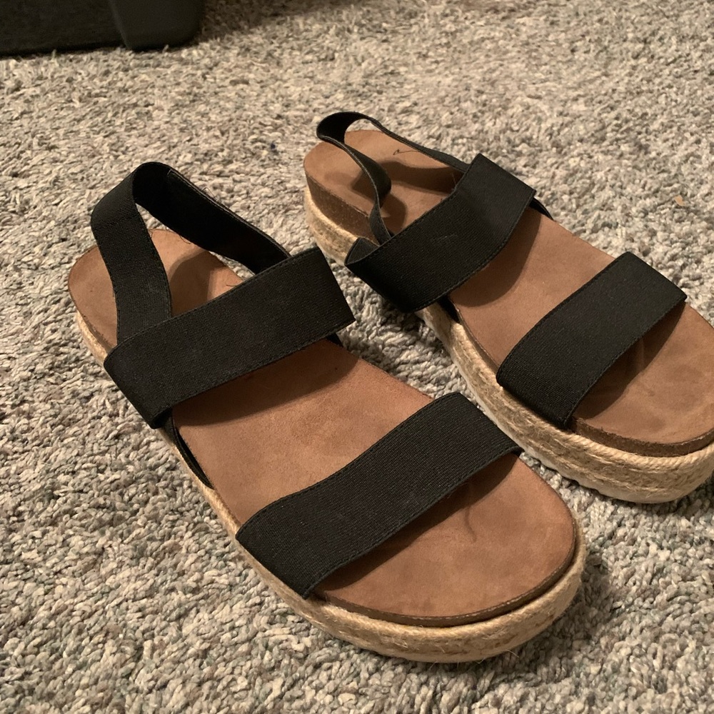 Black espadrilles